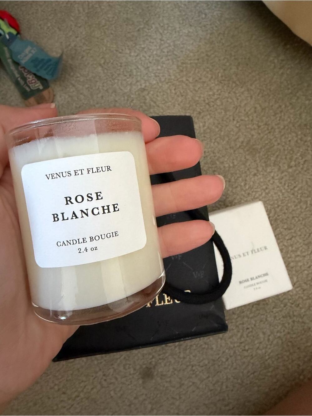 🗽🩶NEW Venus Et Fleur Rose Blanche Scented Candle - White
